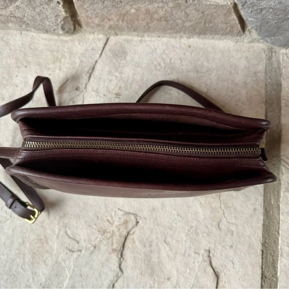 Coach Dark Brown Leather Crossbody Bag - Picture 7 of 15